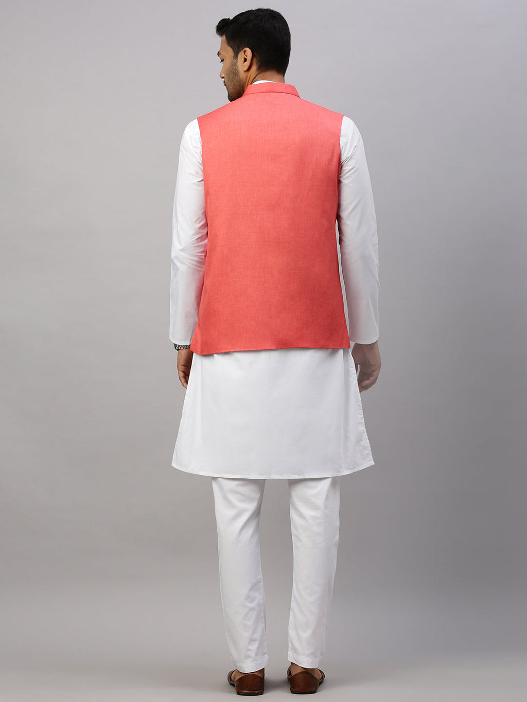 Men Ethnic Jacket Bright Red JA3